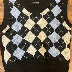 Argyle Pattern Sweater Vests